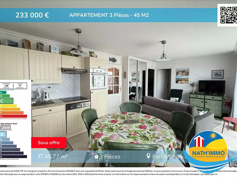 Appartement, 45,77 m²