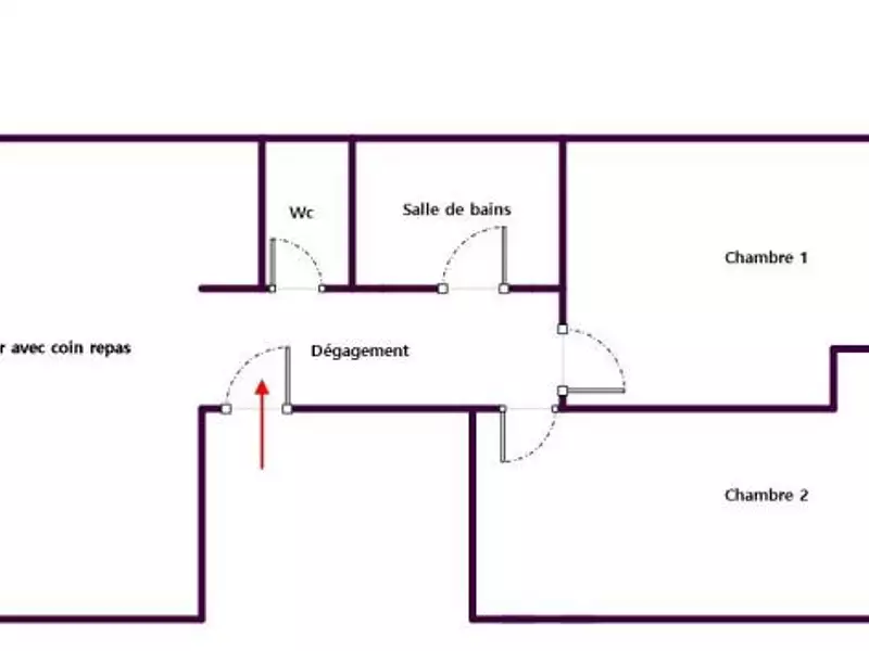 Appartement, 62 m²