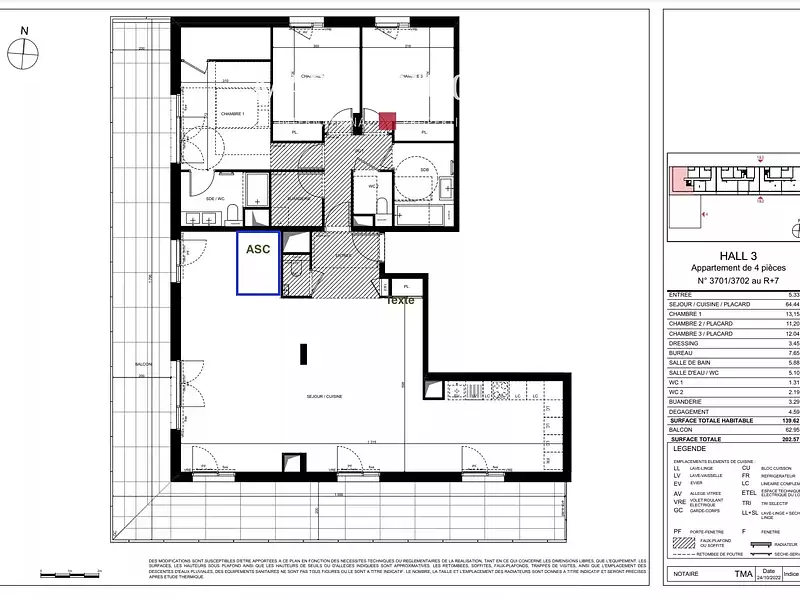 Appartement, 279,24 m²