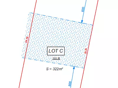 Terrain, 322 m²