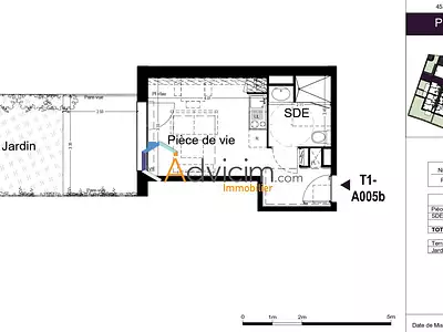 Appartement, 24 m²