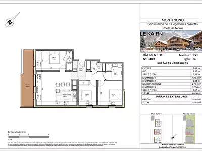 Appartement, 80,54 m²