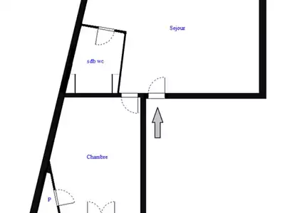 Appartement, 45 m²