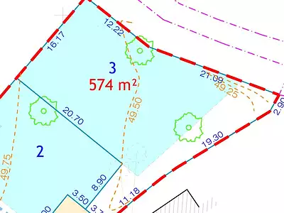 Terrain, 574 m²