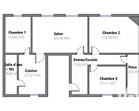 Appartement, 107 m²