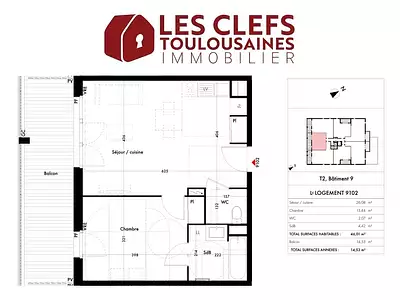 Appartement, 47 m²