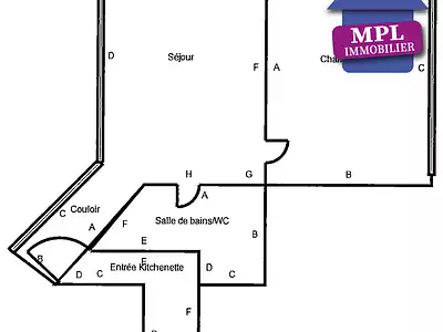 Appartement, 39,3 m²