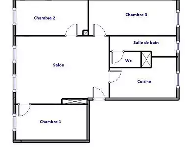 Appartement, 58 m²
