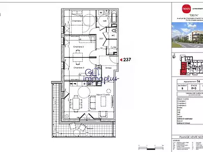 Appartement, 80 m²