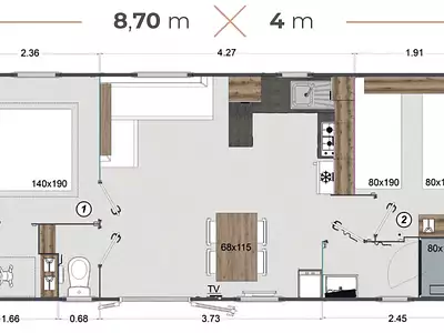 Maison, 32 m²