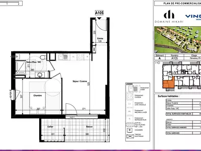 Appartement, 43,19 m²