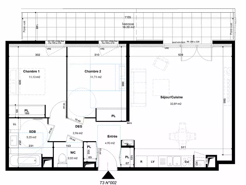 Appartement, 71 m²