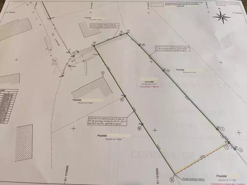 Terrain, 866 m²