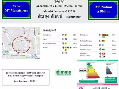 Appartement, 50 m²