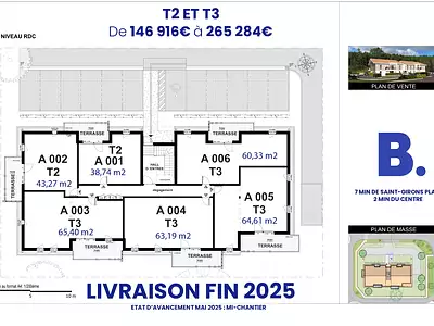 Appartement, 60 m²