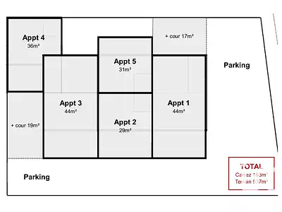 Immeuble, 183 m²
