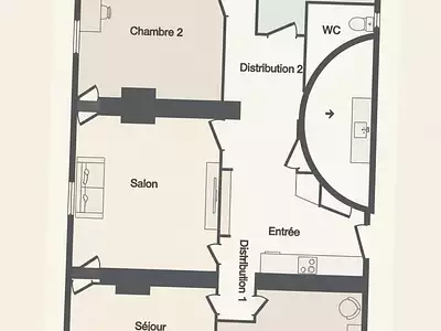 Appartement, 128 m²