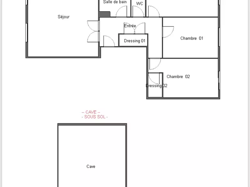 Appartement, 70 m²