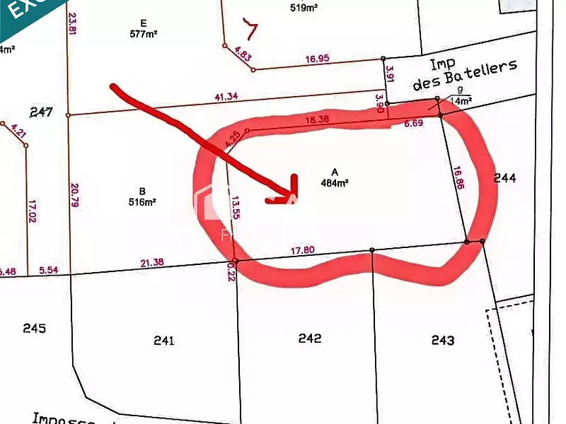 Terrain, 484 m²