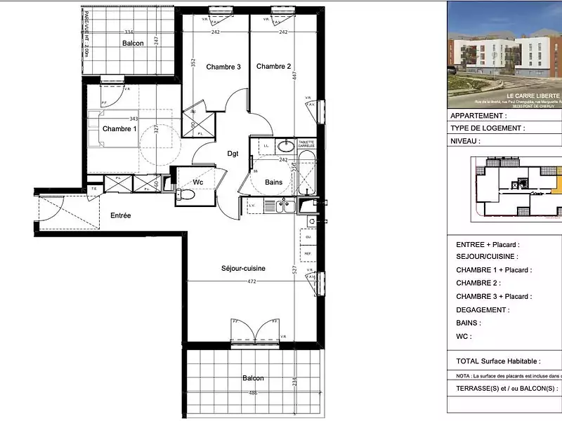 Appartement, 76,17 m²
