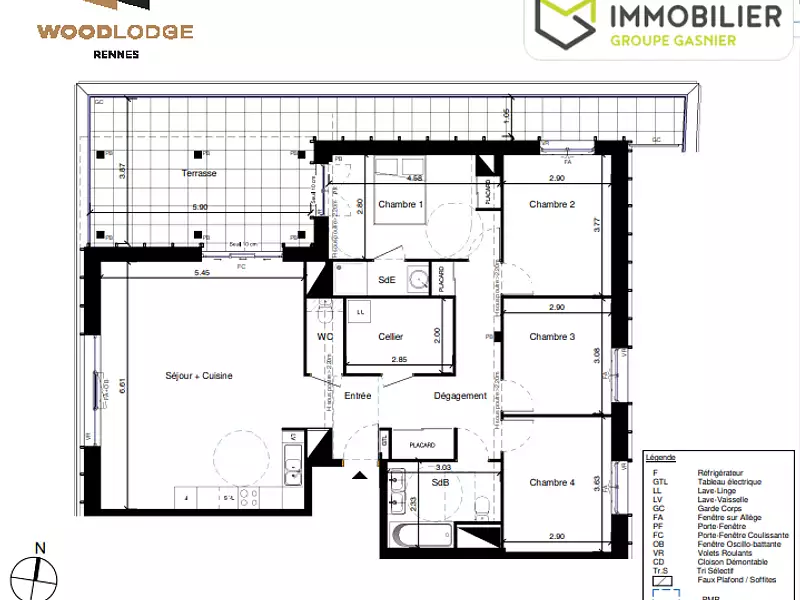 Appartement, 109,86 m²