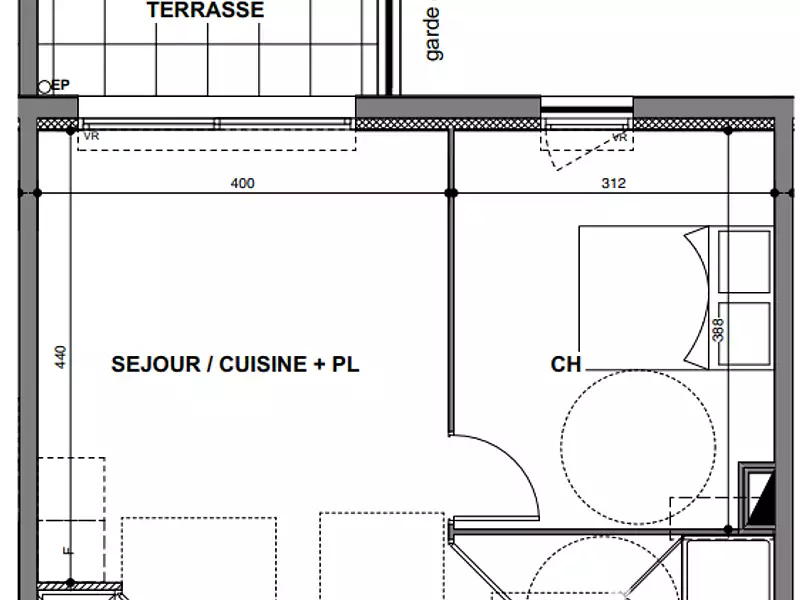 Appartement, 40 m²