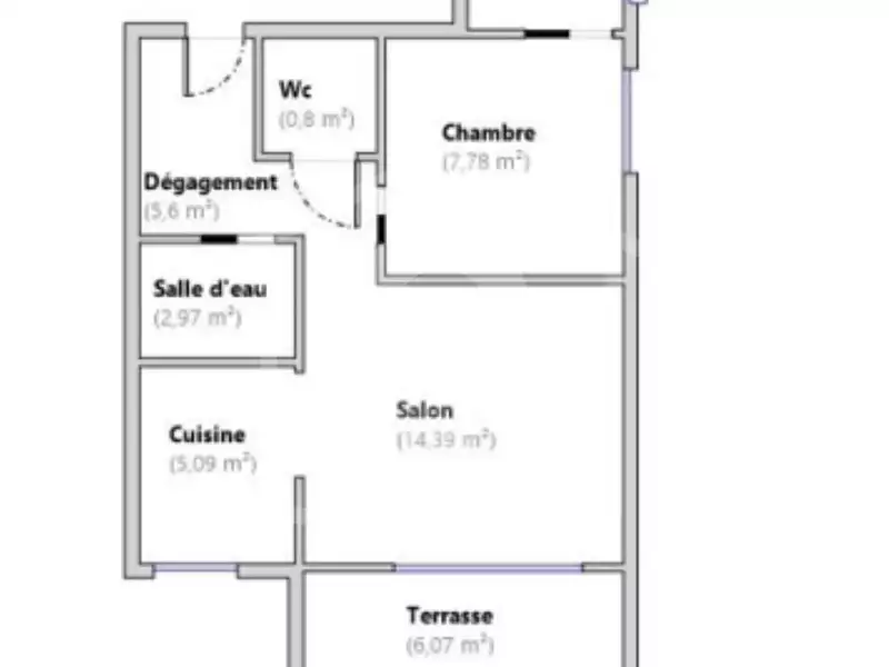Appartement, 37 m²
