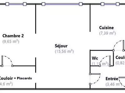 Appartement, 66 m²