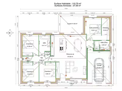 Maison, 112 m²