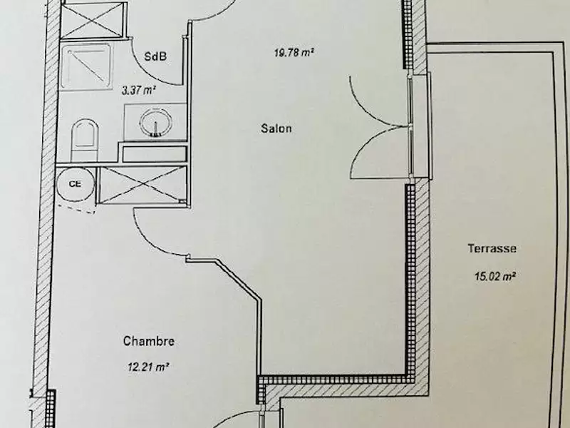 Appartement, 38,82 m²