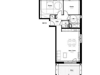 Appartement, 70 m²