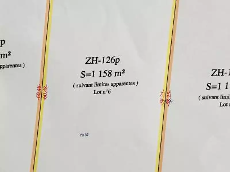 Terrain, 1 158 m²