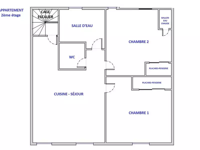 Appartement, 51,62 m²