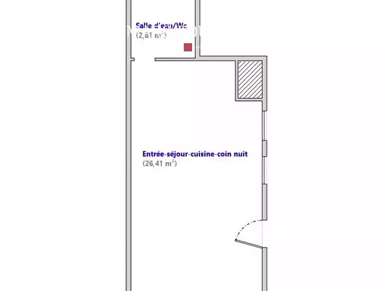 Appartement, 29,22 m²
