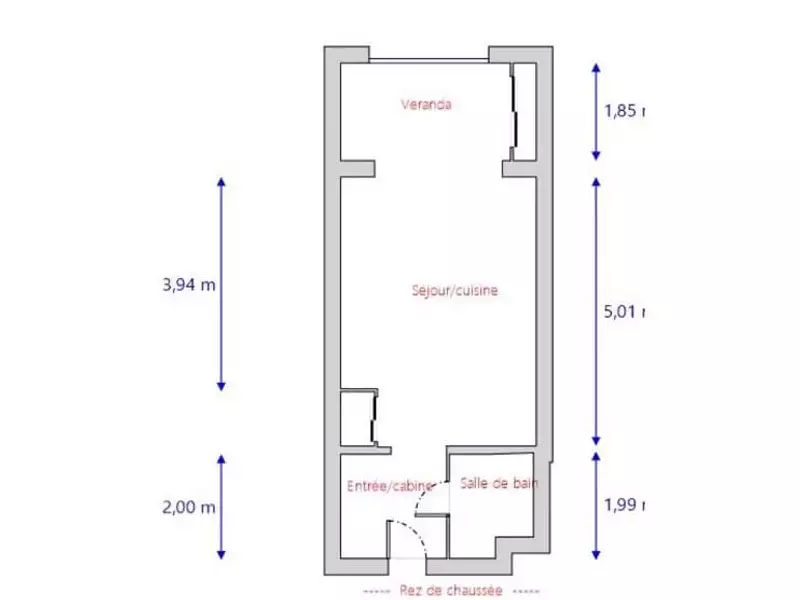 Appartement, 25 m²