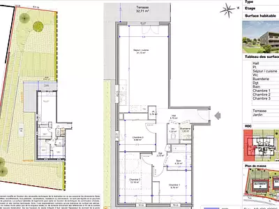 Appartement, 80 m²