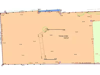 Terrain, 1 607 m²