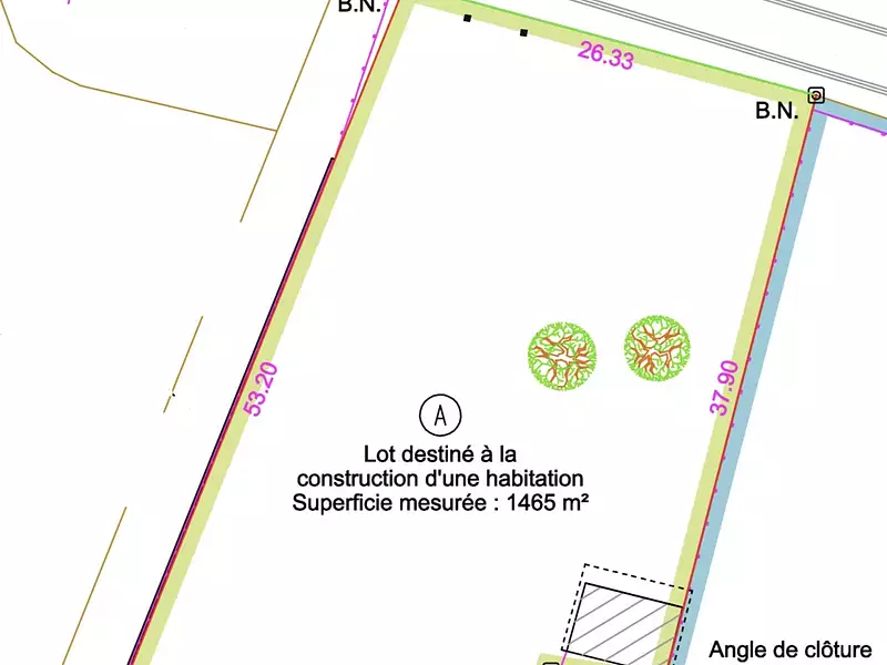 Terrain, 1 465 m²