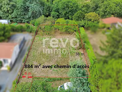 Terrain, 884 m²