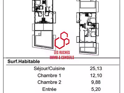 Appartement, 58,94 m²
