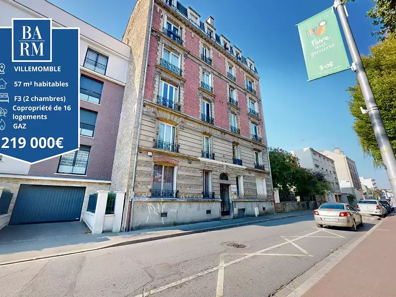 Appartement, 57,33 m²