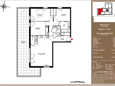 Appartement, 87,38 m²