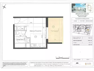 Appartement, 20,52 m²