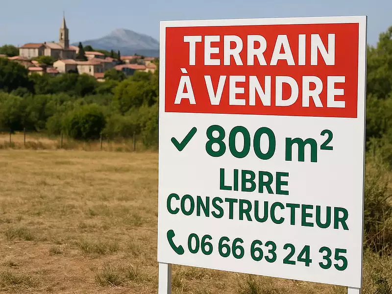 Terrain, 800 m²