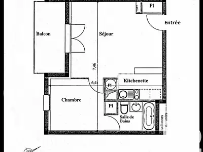 Appartement, 40 m²