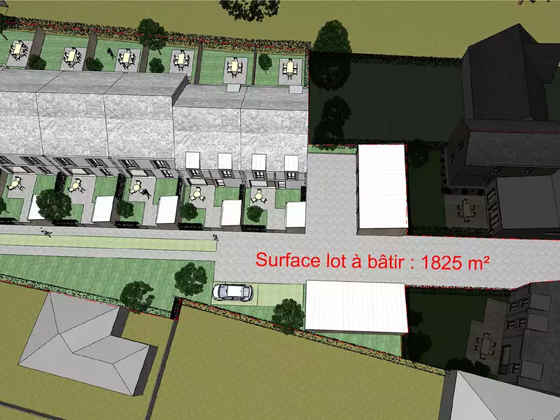 Terrain, 1 825 m²