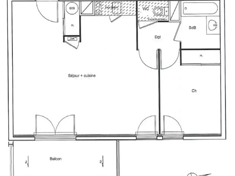 Appartement, 50,7 m²