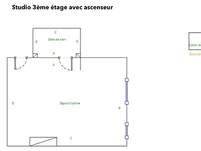 Appartement, 19,47 m²