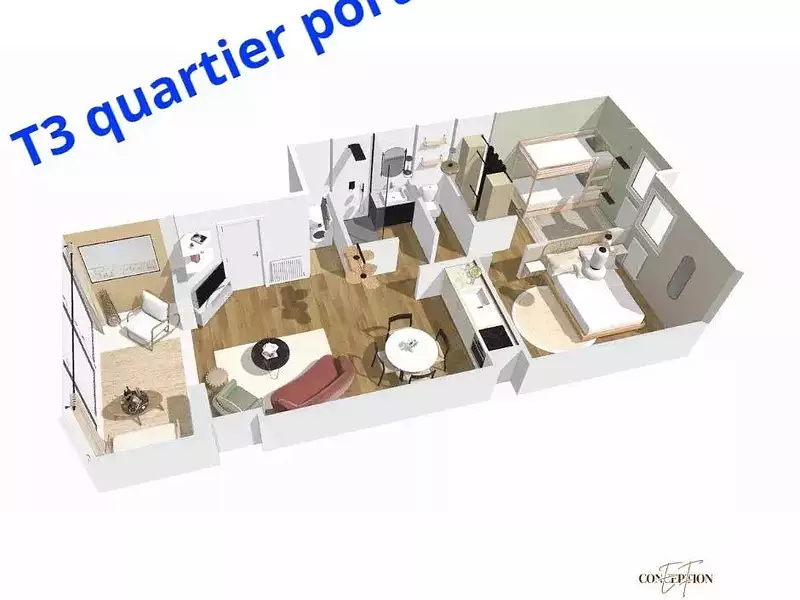 Appartement, 43,15 m²