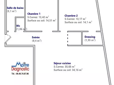 Appartement, 80,77 m²